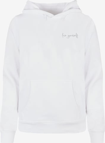 Sweat-shirt 'Love Yourself' Merchcode en blanc : devant