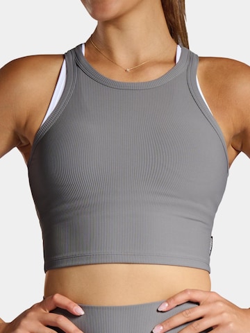 nordicdots Sporttop 'Rib' in Grijs