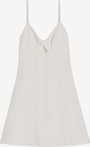 Bershka Summer dress in White: front