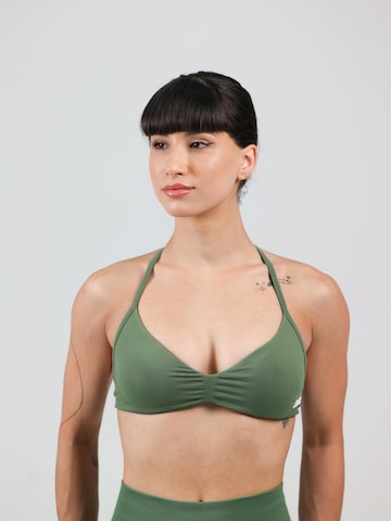 neverover - Bustier Sujetador deportivo 'Hue Minimal Strappy Bra' en verde