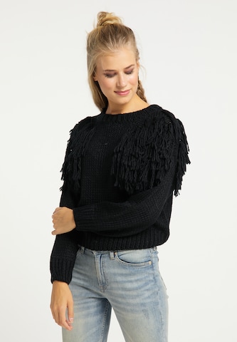 usha FESTIVAL Sweater in Black: front