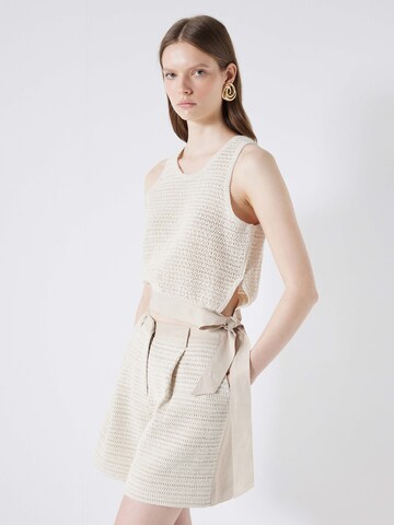 Ipekyol Knitted Top in Beige