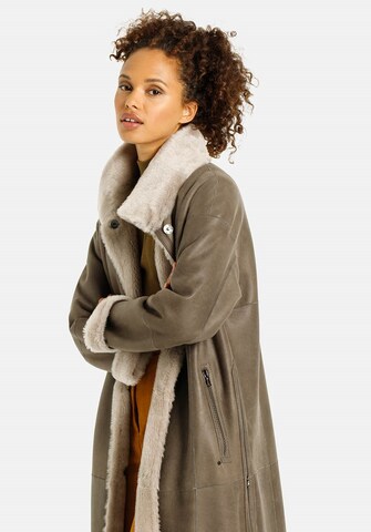 Werner Christ Between-Seasons Coat in Beige: front