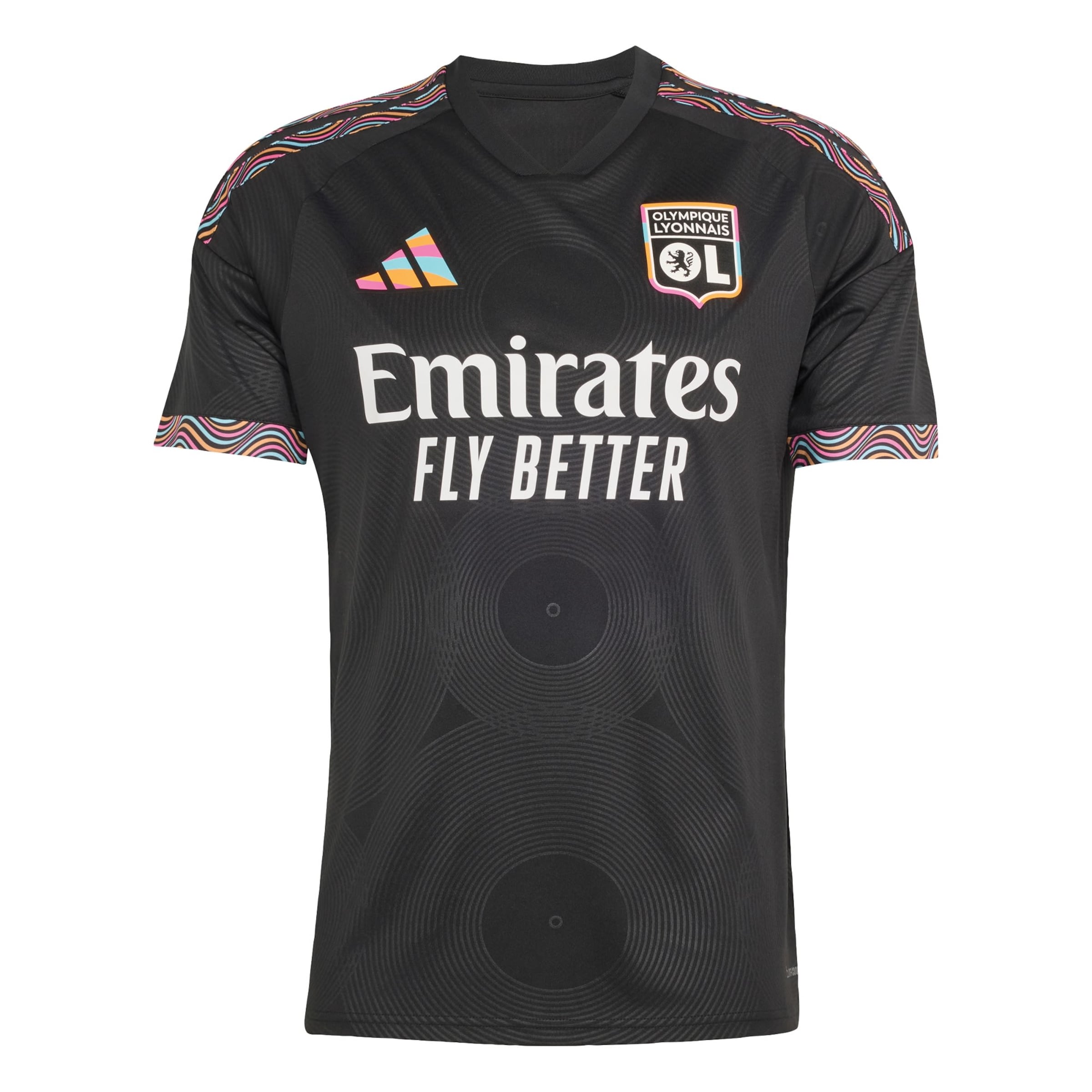 ADIDAS PERFORMANCE Funkční tričko 'Olympique Lyonnais 26/27' ve velikosti XS - světlemodrá / světle růžová / černá / bílá, Produkt