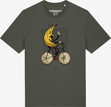 Watapparel T-Shirt ' Banana Rider ' in Grün: Vorderseite