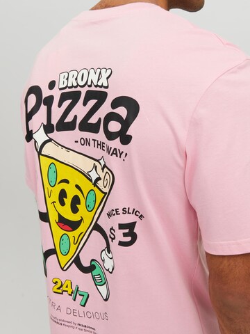 JACK & JONES T-Shirt 'Taco' in Pink