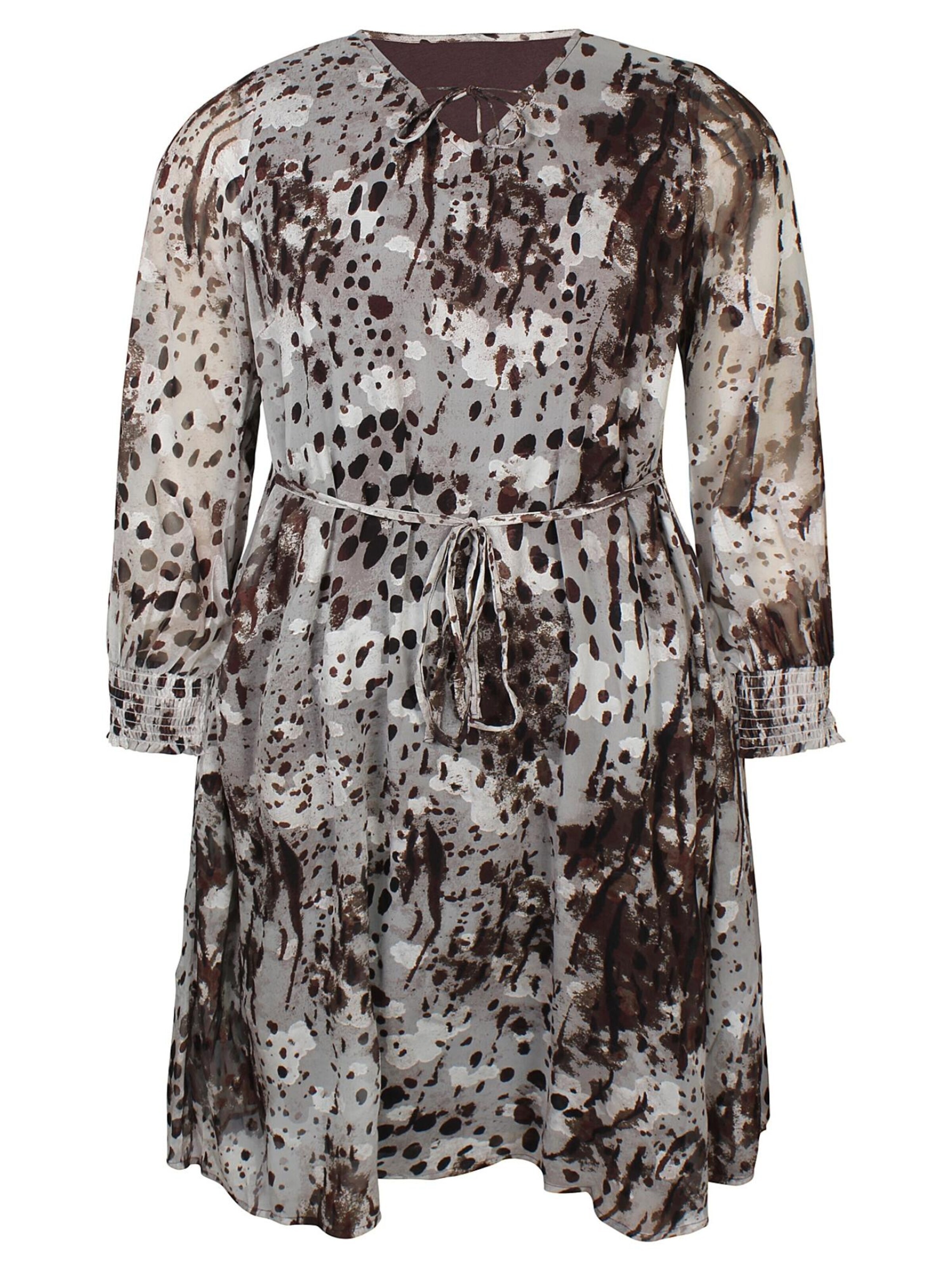 Zhenzi Dress 'Libby 1523' in Brown: front