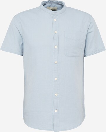 Chemise BLEND en bleu : devant