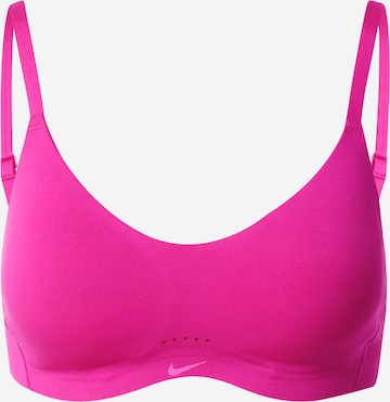 NIKE Bralette Sports bra 'ALATE' in Pink: front