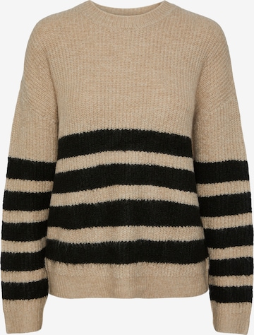 PIECES Pullover 'BROOKS' in Beige: predná strana