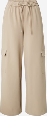 Wide leg Pantaloni cargo 'Barbine' di MSCH COPENHAGEN in beige: frontale