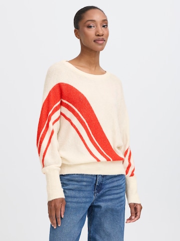 ICHI - Jersey 'IHKAMARA' en beige: frente