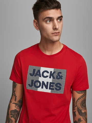 JACK & JONES قميص بلون أحمر