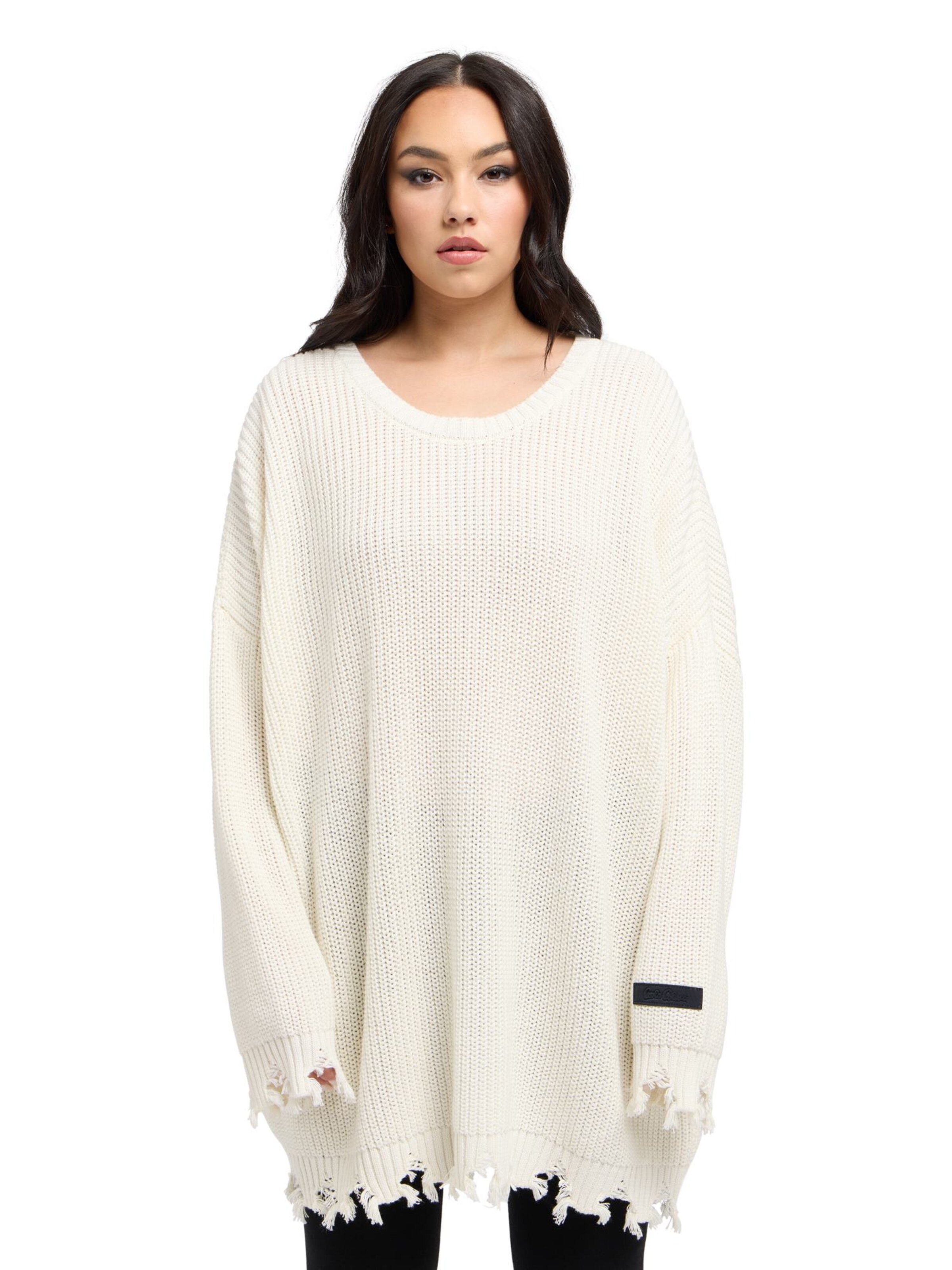 Carlo Colucci Pullover ' Di Valerio ' in Weiß: Vorderseite