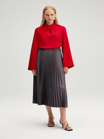 Touche Prive Sukně 'Pleated Skirt' – šedá