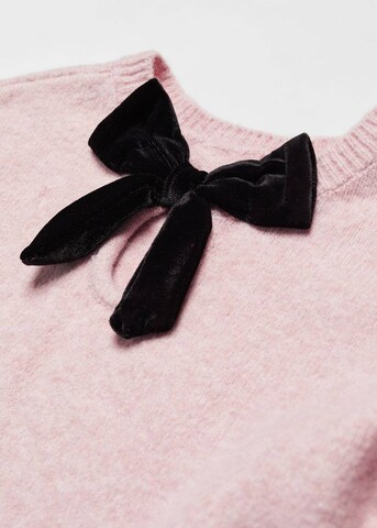 MANGO KIDS Pullover 'Bow' in Pink