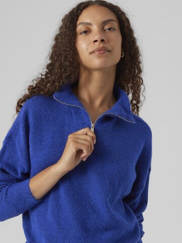 VERO MODA Sweater 'ELLYLEFILE' in Blue