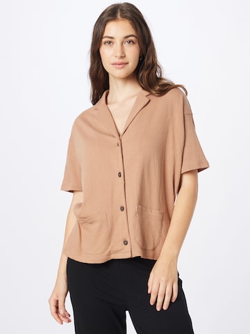 Madewell - Blusa en marrón: frente