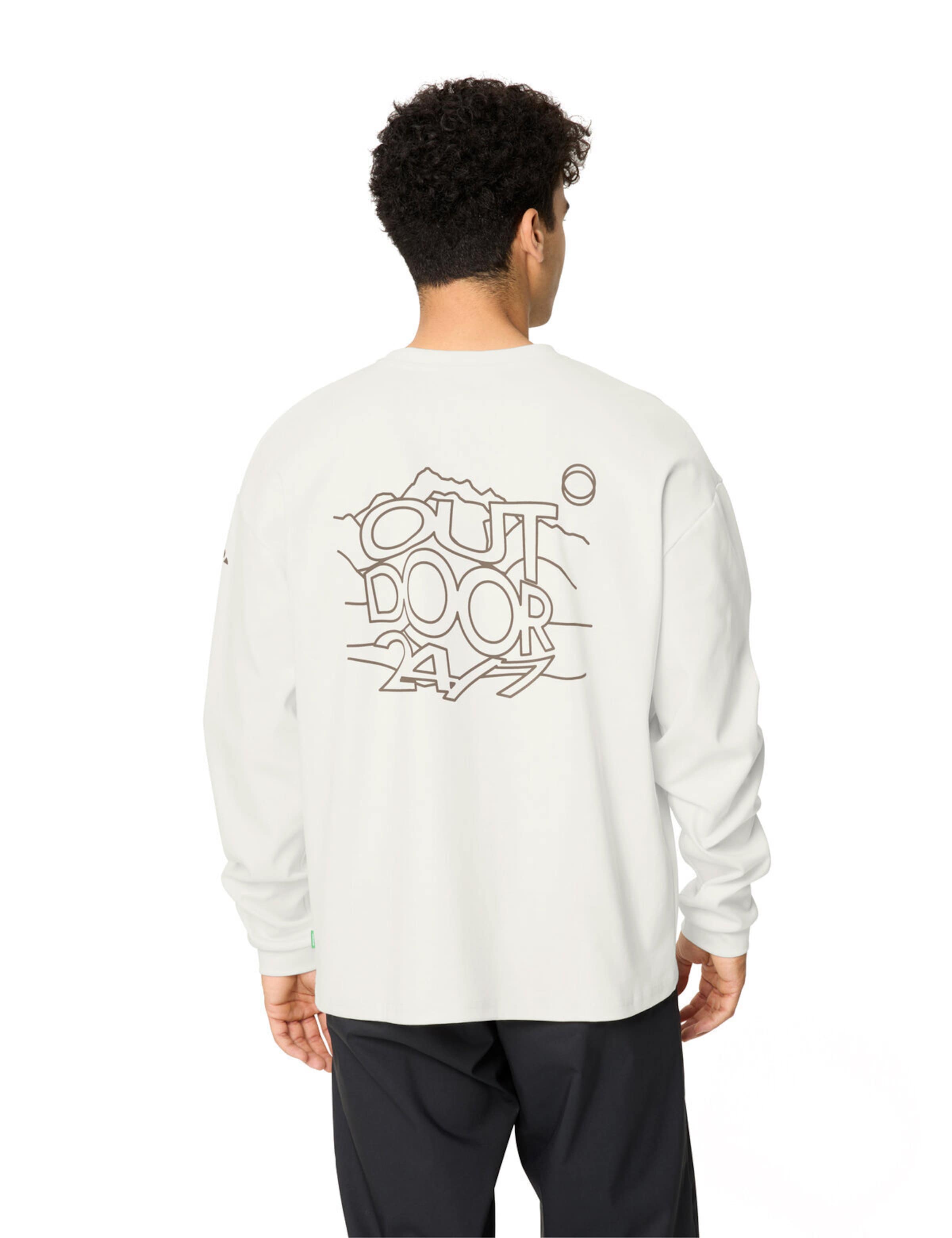 VAUDE Sports sweatshirt 'Najun' in White: front