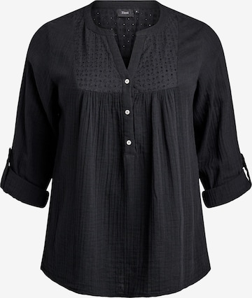 ZizziBluza 'Cavivu' - crna boja: prednji dio