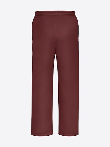 TATES Wide Leg Sporthose in Rot