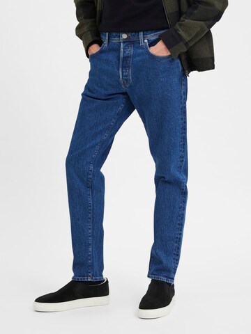 Coupe slim Jean 'Toby' SELECTED HOMME en bleu : devant