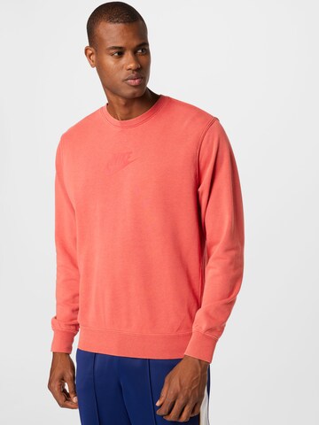 Sweat-shirt Nike Sportswear en rouge : devant