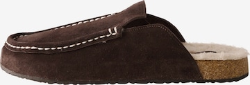 Pantoufle Next en marron : devant