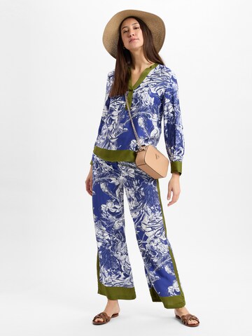 Emily Van Den Bergh Wide Leg Hose in Blau