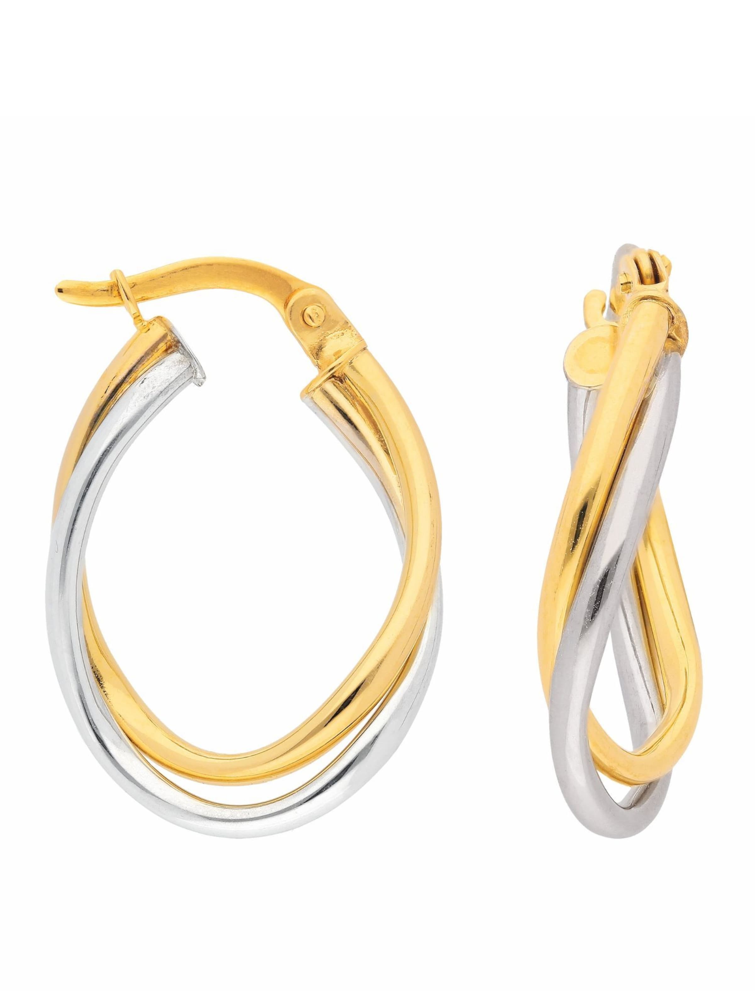 Adelia´s Ohrringe in gold / silber, Produktansicht