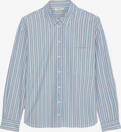 Marc O'Polo DENIM Blusa em bege / azul / azul claro / branco, Vista do produto