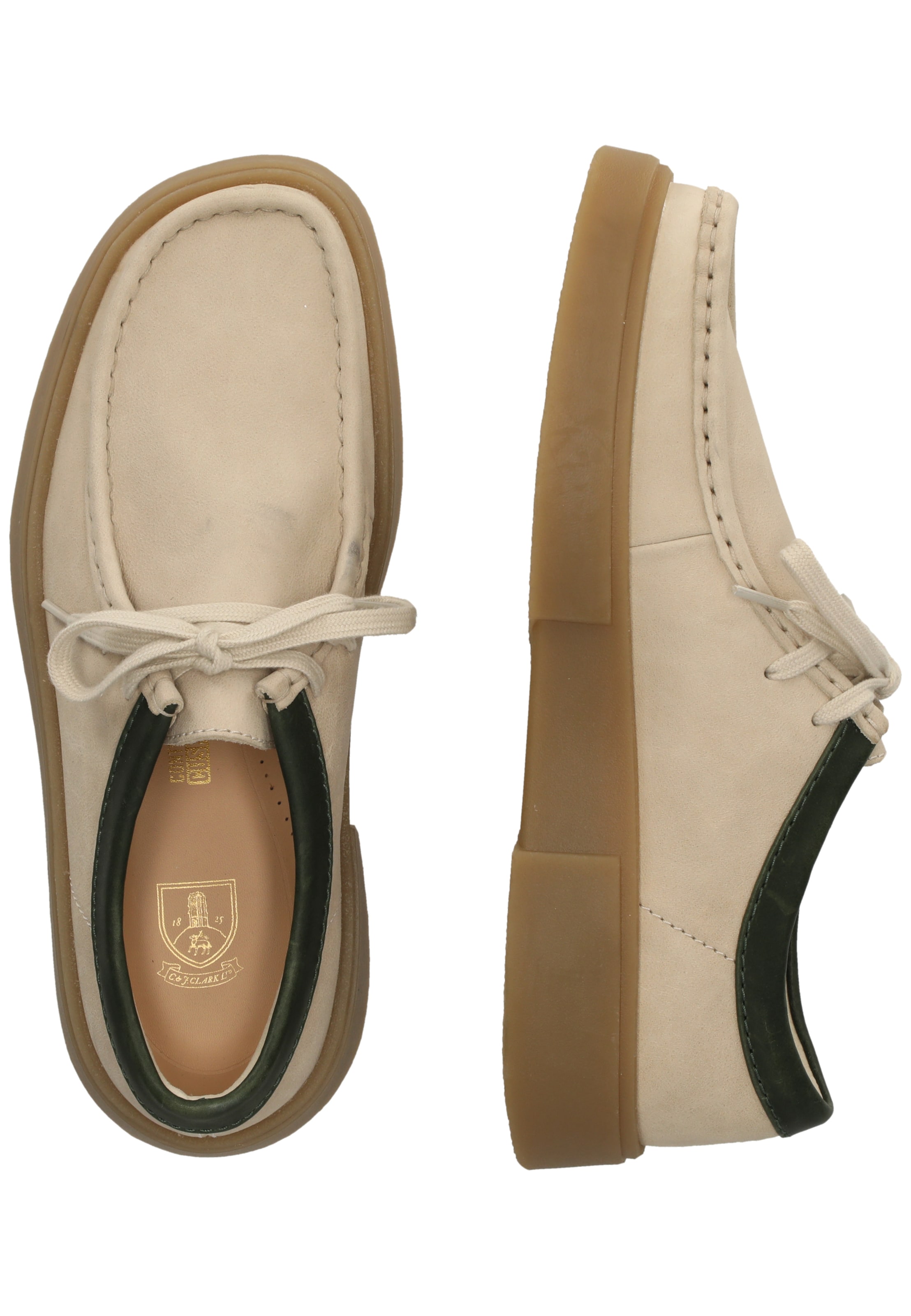 CLARKS Schnürschuhe 'Torview' in Weiß