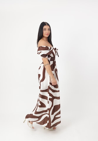 Elara Dress in Brown