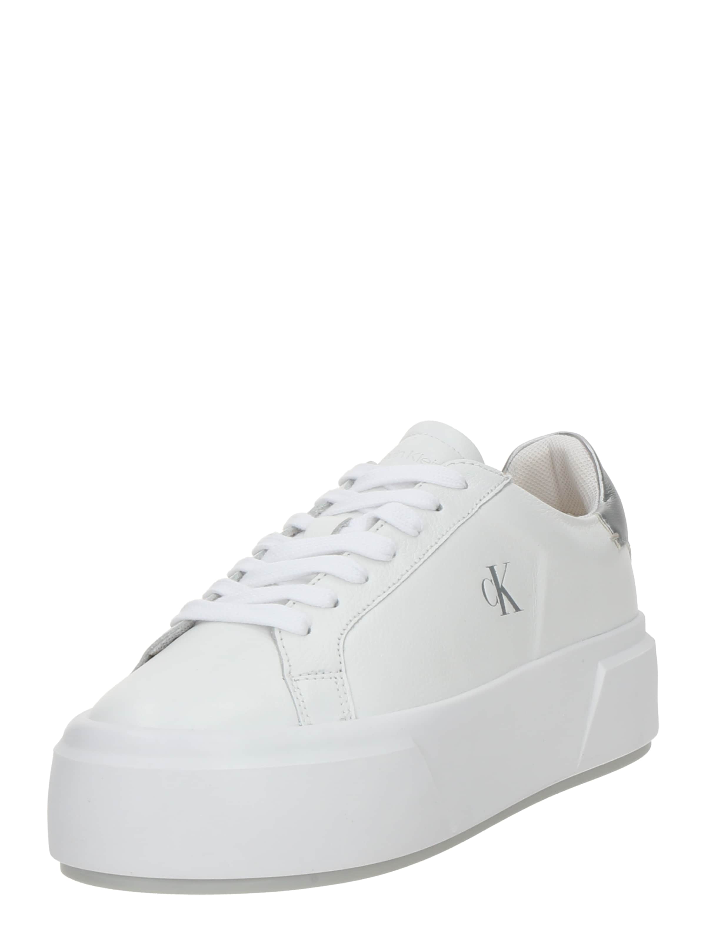 Sneaker low de la Calvin Klein pe alb: față