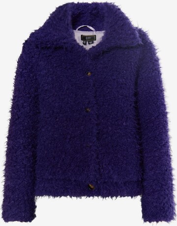 Veste d’hiver faina en violet : devant