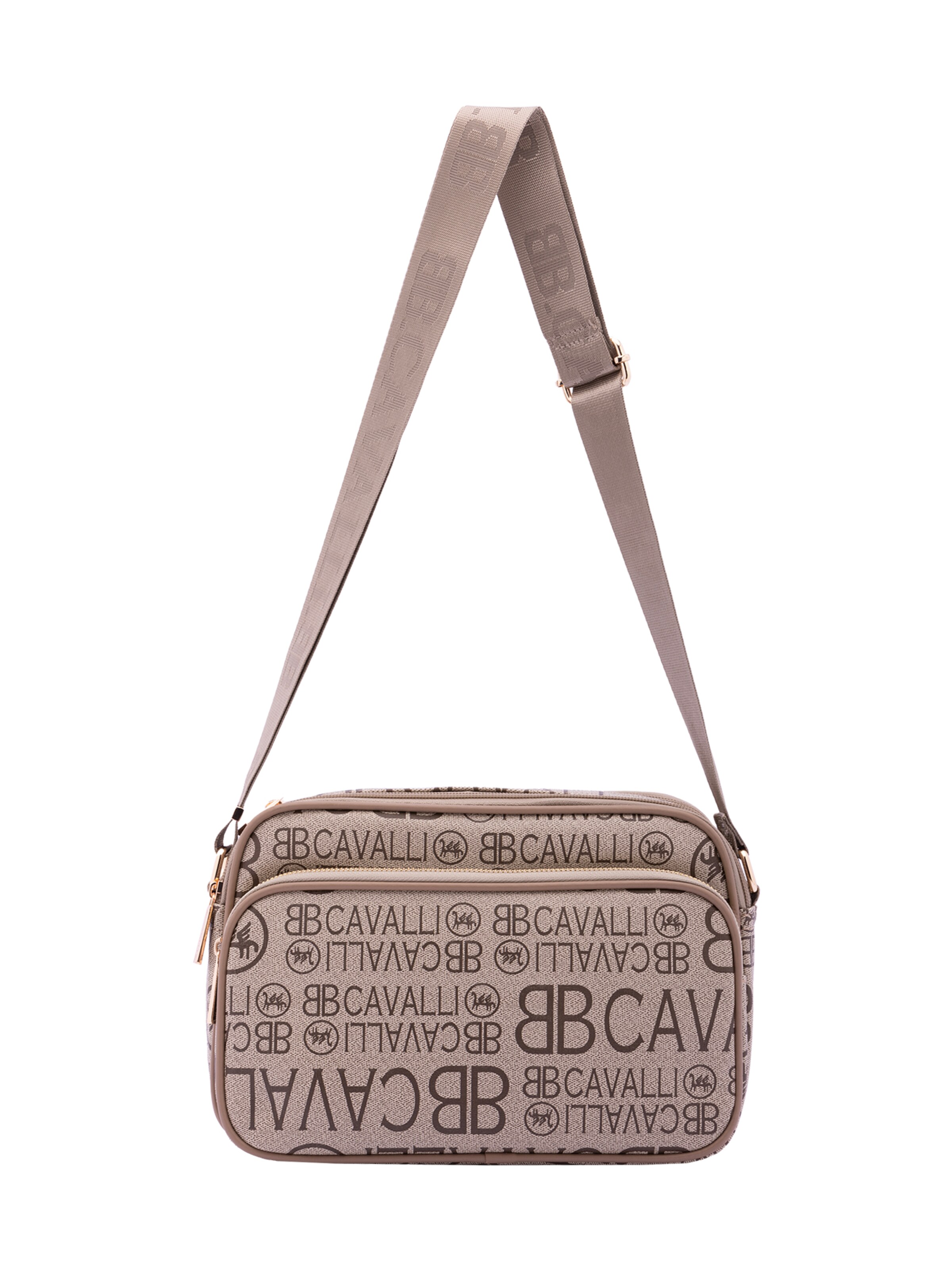 Borsa a tracolla 'Borsa a Tracolla B Cavalli Donna con Zip e Tasche Regolabile 29x18x12 cm' di B. Cavalli in verde: frontale