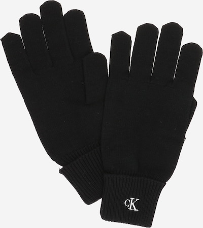 Mănuşi cu degete Calvin Klein pe negru / alb, Vizualizare produs