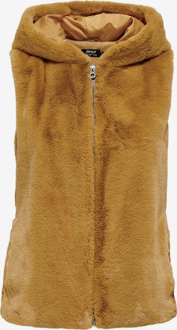 Gilet 'Malou' ONLY en marron : devant