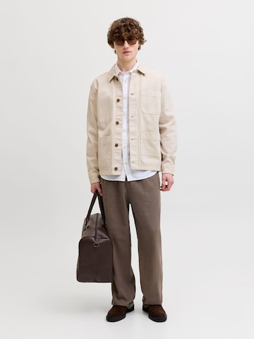 JACK & JONES - Pierna ancha Pantalón en marrón