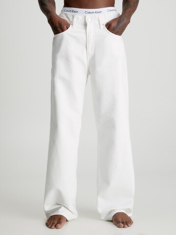 Calvin Klein Jeans Loosefit Jeans in Weiß: predná strana