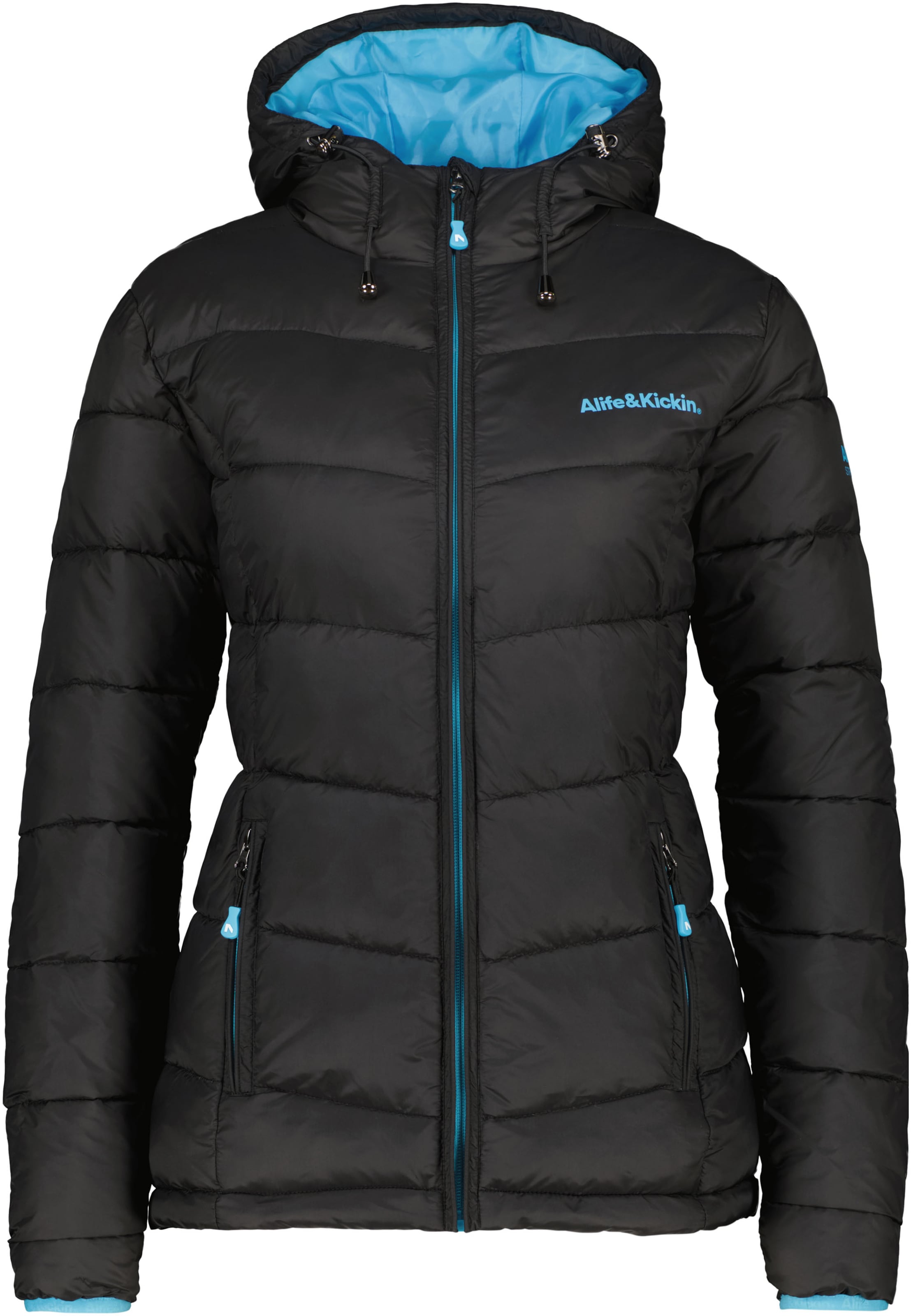 alife & kickin Übergangsjacke in Schwarz: Vorderseite