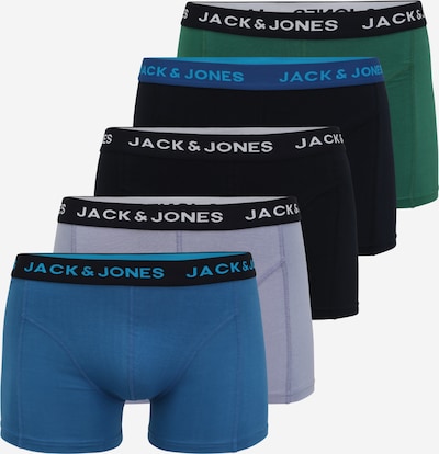 JACK & JONES Boxershorts in hellblau / dunkelblau / grün / weiß, Produktansicht