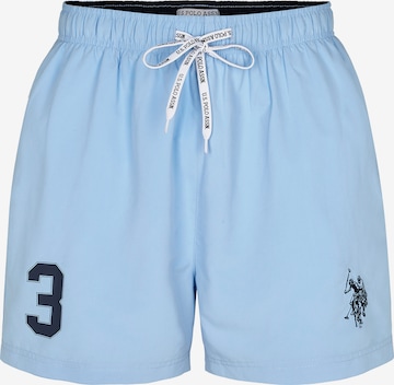 U.S. POLO ASSN. Badeshorts 'UMALEXANDER' i blå: forside