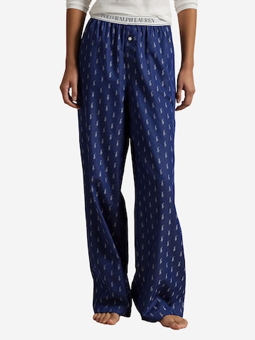 Polo Ralph Lauren Pyjamabroek in Blauw: voorkant