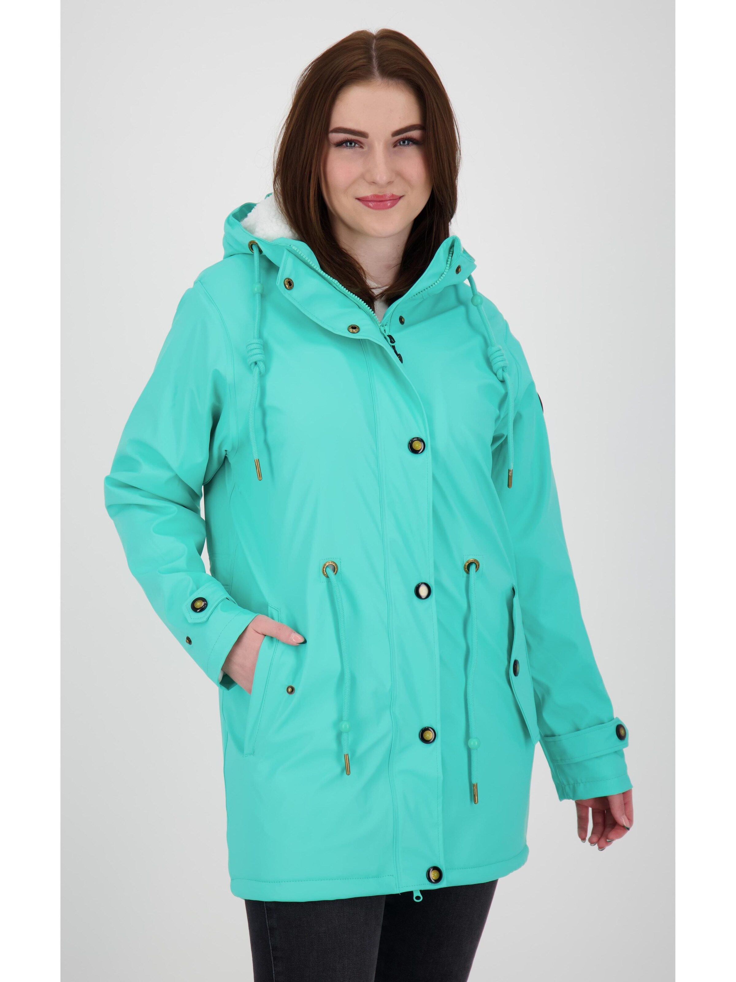 ankerglut Funktionsmantel 'Friesennerz ankergluttraum WMN'‌ in Blau: Vorderseite