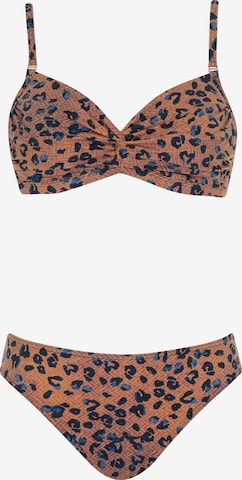 Invisible Bikini OLYMPIA en marron : devant