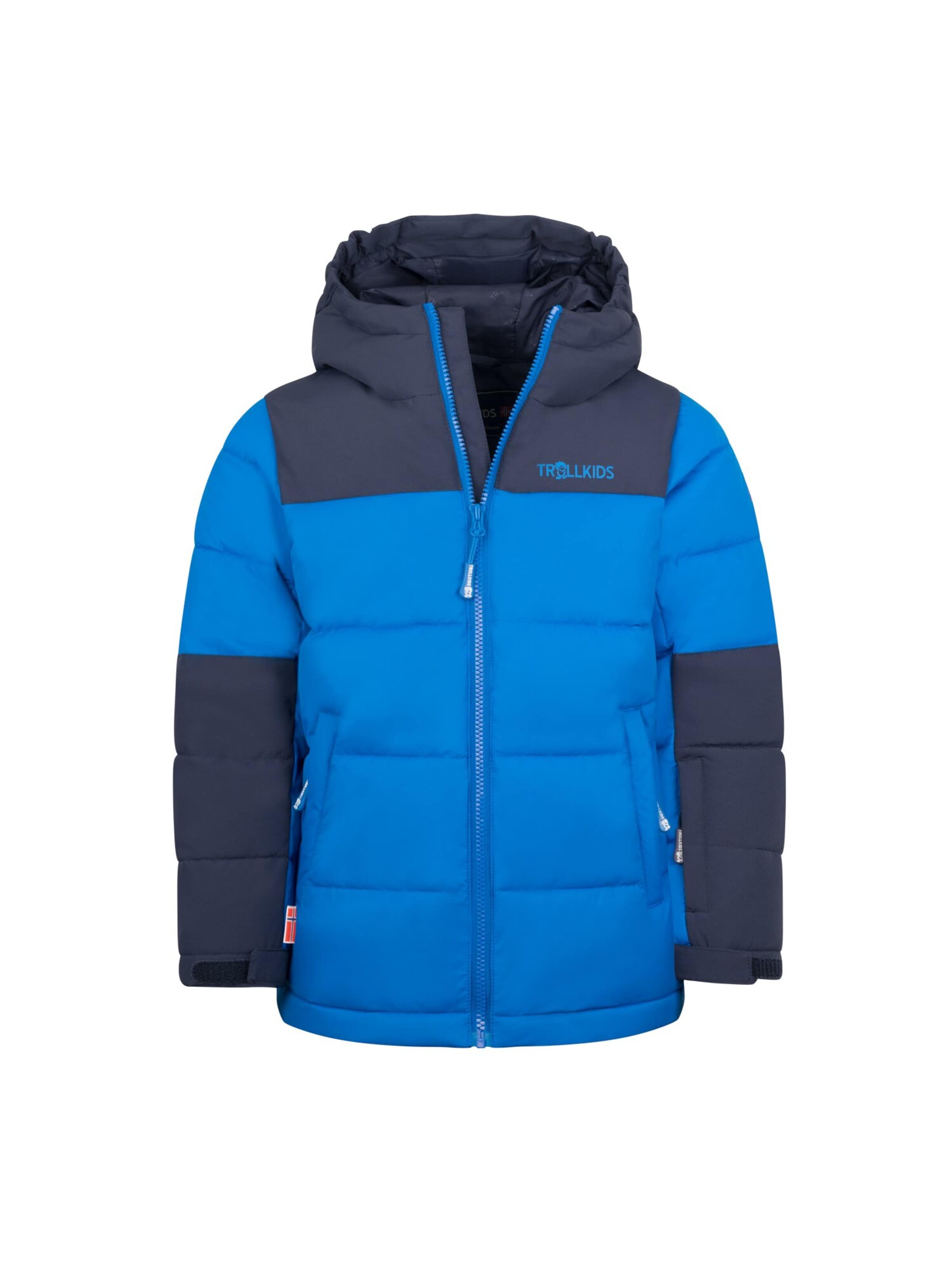TROLLKIDS Winter Jacket in Blue: front