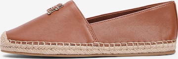Espadrilles TOMMY HILFIGER en marron : devant