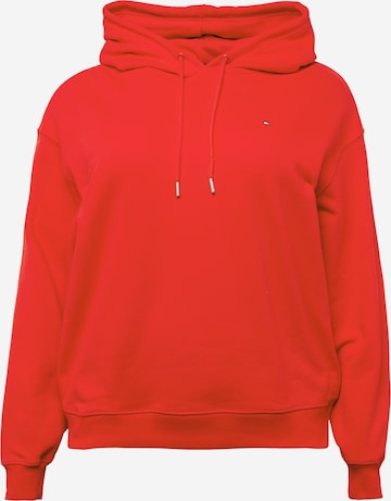 Tommy Hilfiger Curve Sweatshirt in Red: front