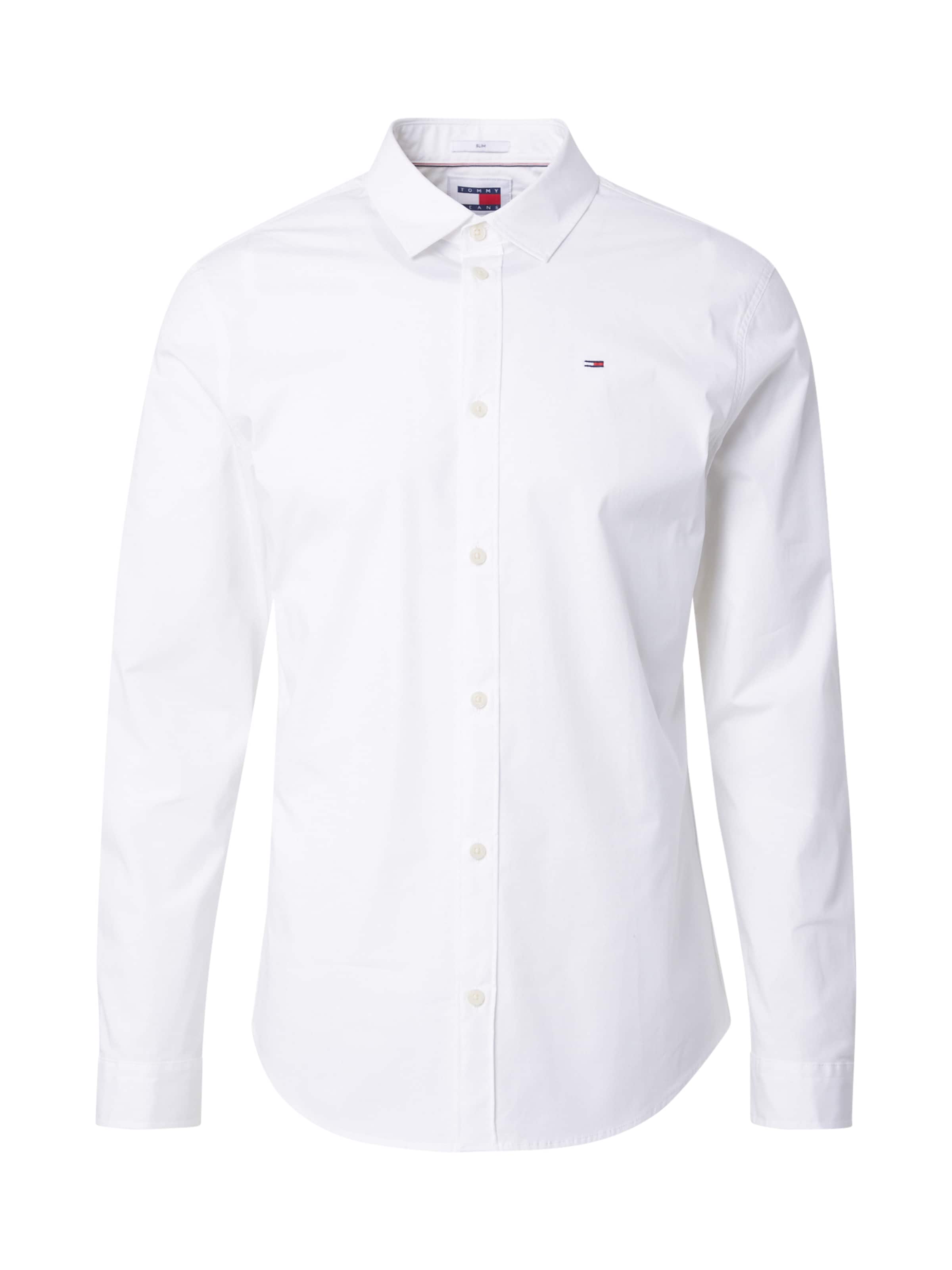 Tommy Jeans Πουκάμισο σε λευκό: μπροστά